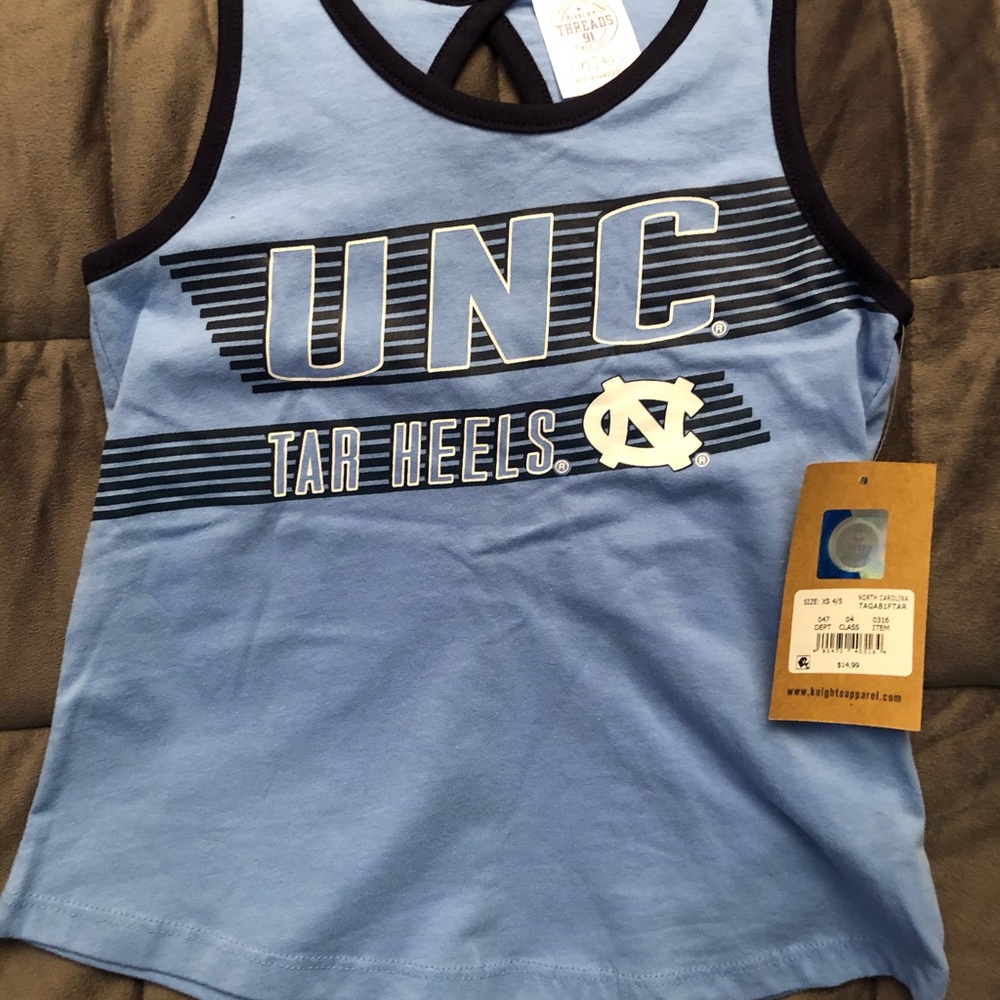 Girls UNC Tar Heels tank top